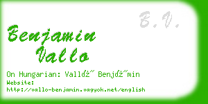 benjamin vallo business card